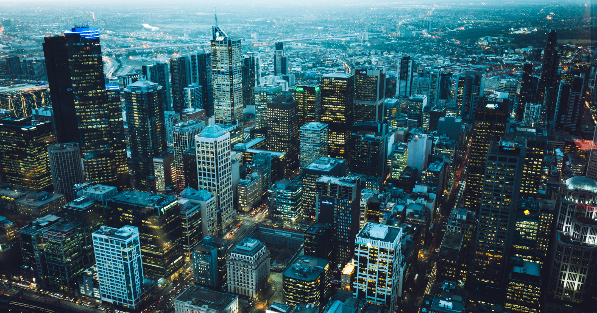 a picture of new york at night to show Elevating Your Career: The Transition from Management to Leadership with a Career Coach