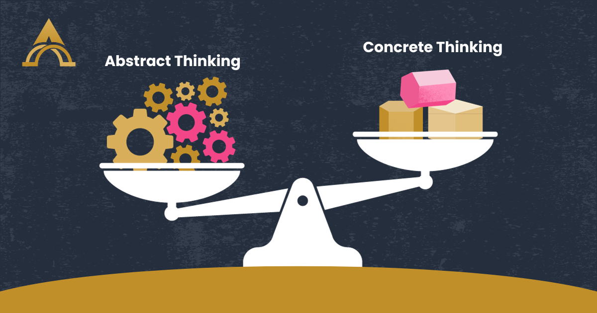 A scale with unique shapes out weighing a collection of gears to show The Power of Cognitive Flexibility: A Key to Success in the Modern Workplace